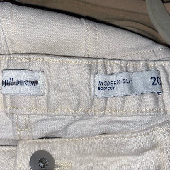 J.jill Denim “Boot Cut Jeans” Natural Size 20/Regular Zip Front Pockets NWT - Picture 3 of 6